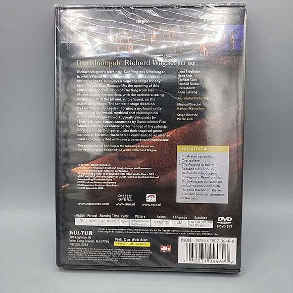 Wagner Das Rheingold Haenchen, Netherlands Opera 1999 2 DVD New - Picture 2 of 9
